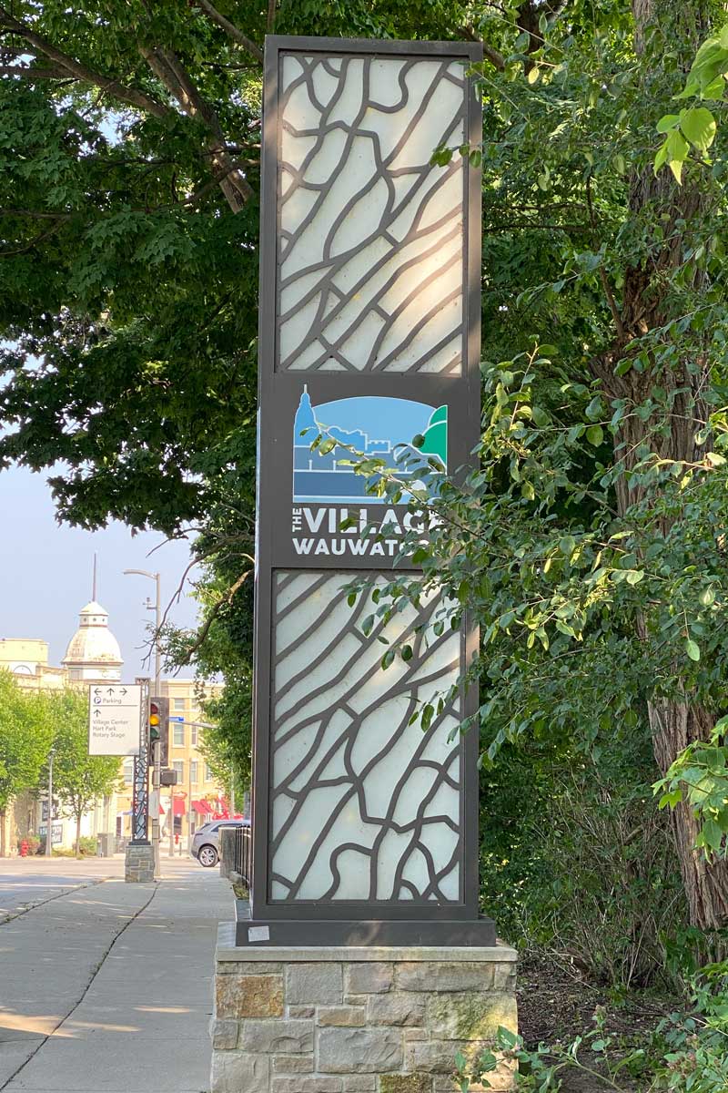 Village of Wauwatosa Sign