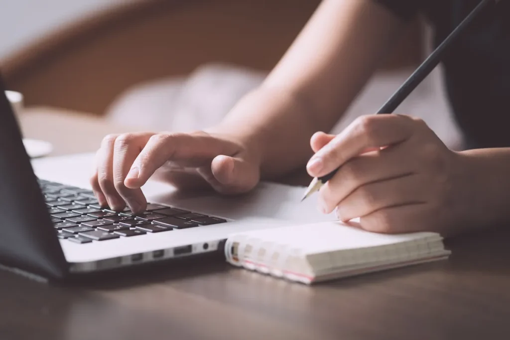 Person writing
